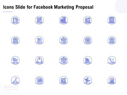 Icons slide for facebook marketing proposal ppt powerpoint presentation slides diagrams