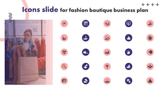 Icons Slide For Fashion Boutique Business Plan Ppt Powerpoint Presentation File Templates BP SS