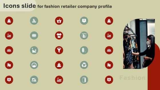 Icons Slide For Fashion Retailer Company Profile CP SS V