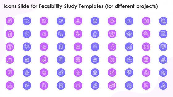 Icons Slide For Feasibility Study Templates For Different Projects