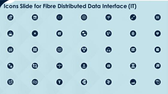 Icons slide for fibre distributed data interface it