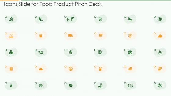 Icons slide for food product pitch deck