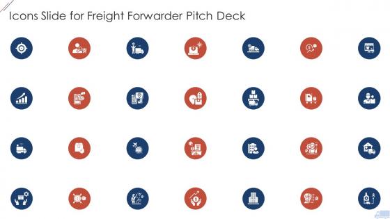 Icons Slide For Freight Forwarder Pitch Deck Ppt Infographic Template Icon