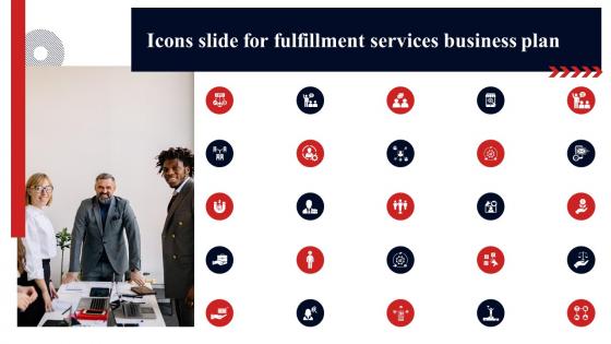 Icons Slide For Fulfillment Services Business Plan Ppt Background BP SS