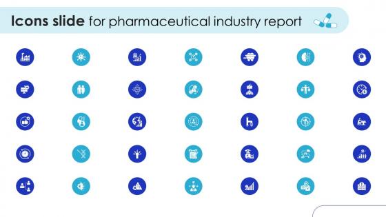 Icons Slide For Global Pharmaceutical Industry Outlook IR SS
