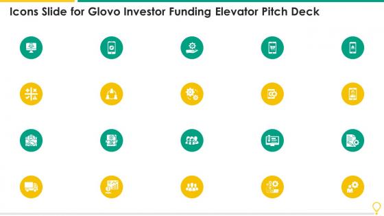 Icons Slide For Glovo Investor Funding Elevator Pitch Deck