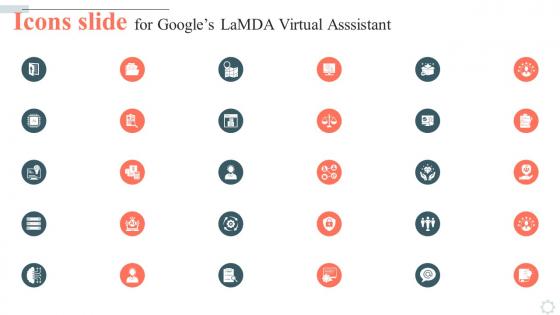 Icons Slide For Googles Lamda Virtual Asssistant AI SS V