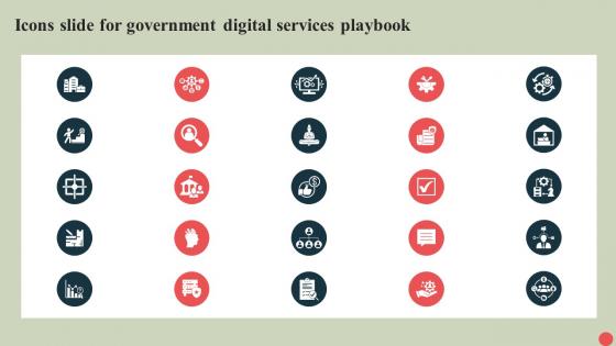 Icons Slide For Government Digital Services Playbook Ppt Icon Designs Download