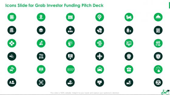 Icons Slide For Grab Investor Funding Pitch Deck Ppt Tips