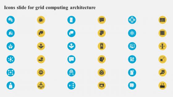Icons Slide For Grid Computing Architecture Ppt Icon Graphics Download