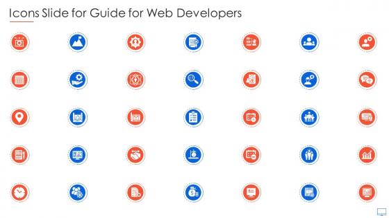 Icons Slide For Guide For Web Developers Ppt Guideline