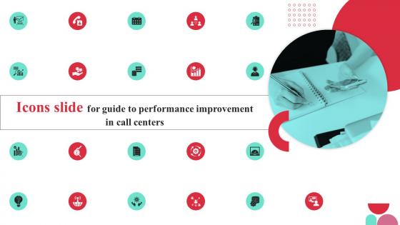 Icons Slide For Guide To Performance Improvement In Call Centers