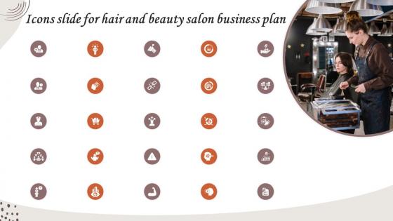 Icons Slide For Hair And Beauty Salon Business Plan BP SS