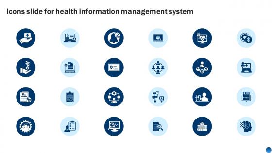 Icons Slide For Health Information Management System