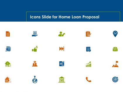 Icons slide for home loan proposal ppt powerpoint presentation layouts templates