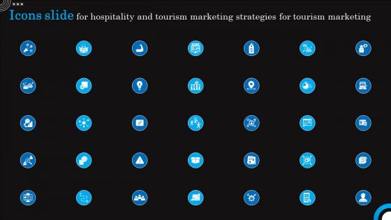 Icons Slide For Hospitality And Tourism Marketing Strategies For Tourism Marketing Mkt Ss V