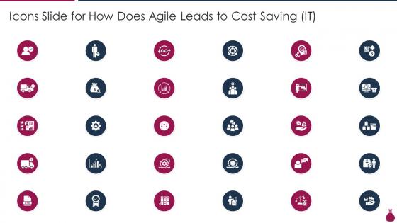Icons Slide For How Does Agile Leads To Cost Saving IT