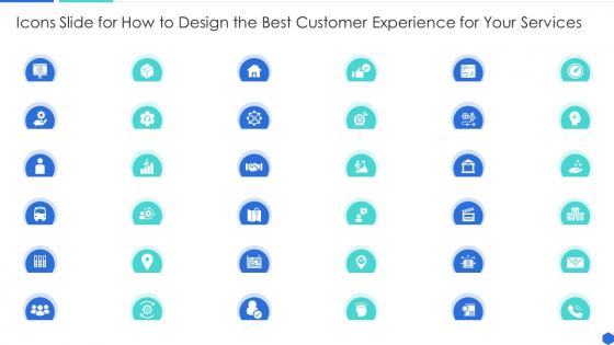 Icons Slide For How To Design The Best Customer Experience For Your Services