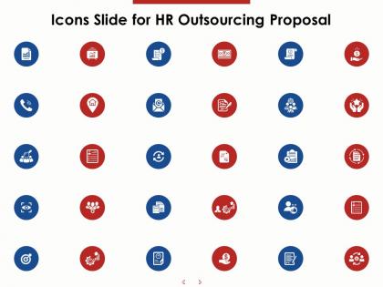 Icons slide for hr outsourcing proposal ppt powerpoint presentation file infographics