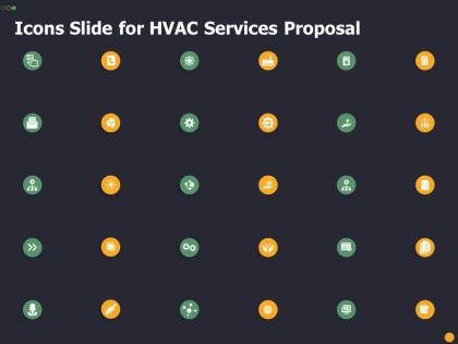 Icons slide for hvac services proposal ppt powerpoint presentation icon inspiration