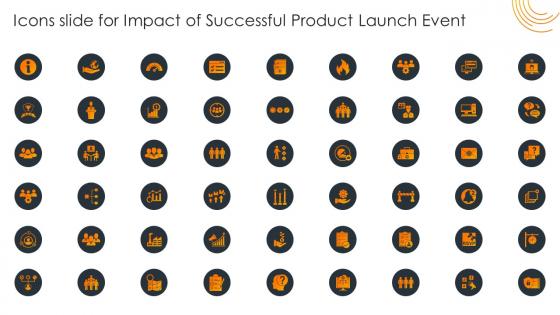 Icons Slide For Impact Of Successful Product Launch Event
