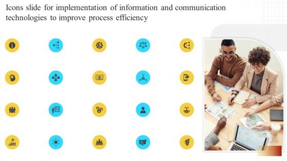 Icons Slide For Implementation Of Information And Communication Technologies Strategy SS V