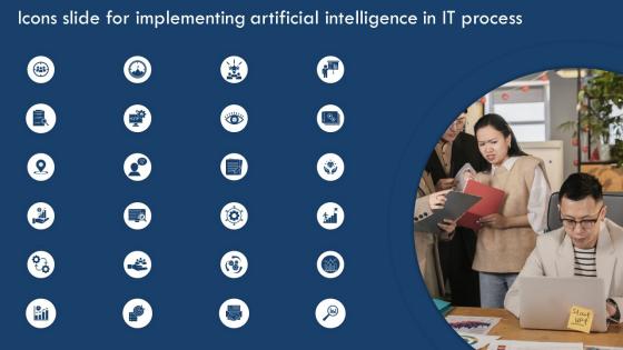 Icons Slide For Implementing Artificial Intelligence In It Process