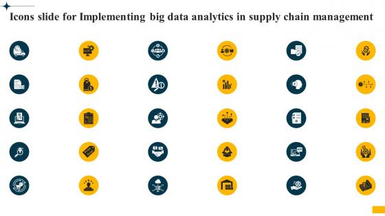 Icons Slide For Implementing Big Data Analytics In Supply Chain Management CRP DK SS
