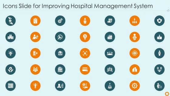 Icons slide for improving hospital management system