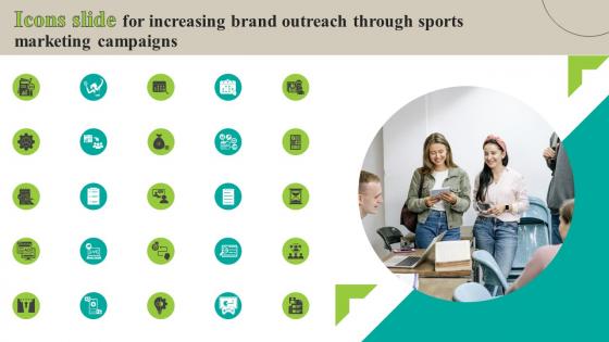 Icons Slide For Increasing Brand Outreach Through Sports Marketing Campaigns MKT SS V