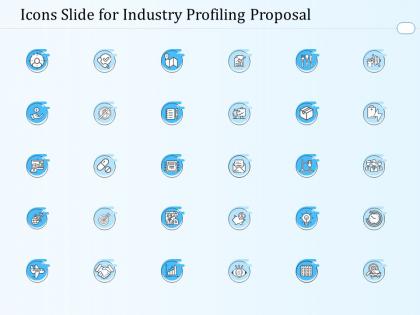 Icons slide for industry profiling proposal ppt powerpoint presentation infographic