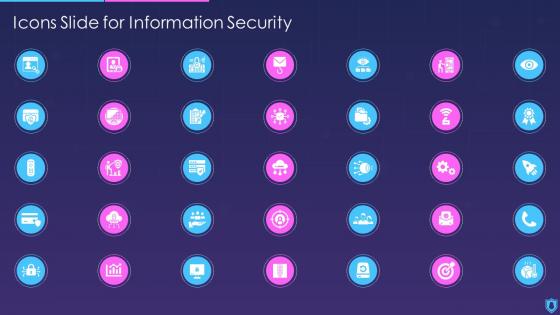 Icons Slide For Information Security