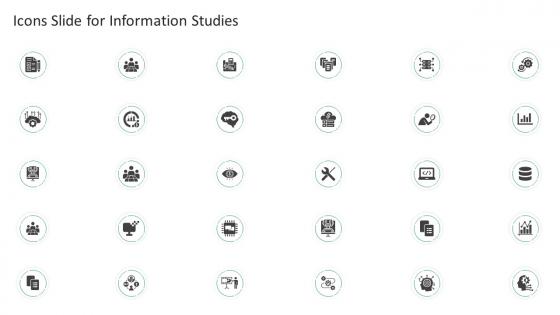 Icons Slide For Information Studies Ppt Slides Designs Download