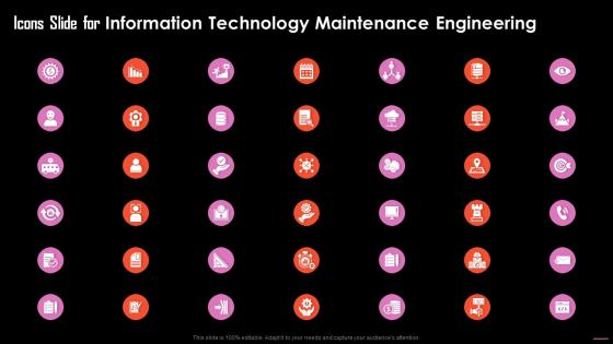 Icons Slide For Information Technology Maintenance Engineering Ppt Demonstration