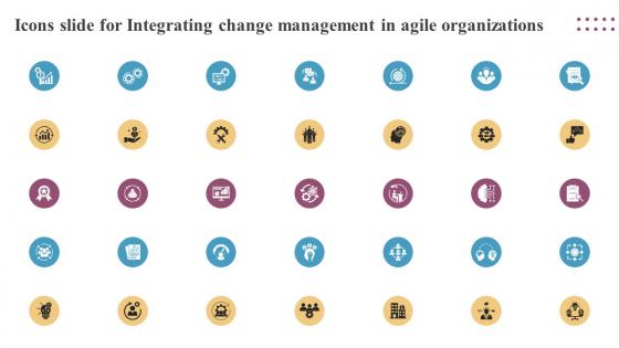 Icons Slide For Integrating Change Management In Agile Organizations CM SS
