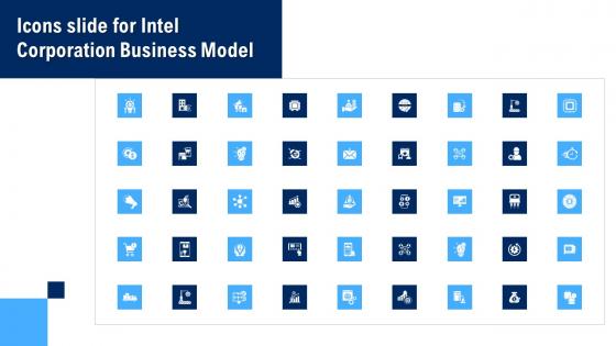 Icons Slide For Intel Corporation Business Model BMC SS