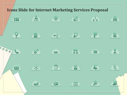 Icons slide for internet marketing services proposal ppt powerpoint presentation file aids