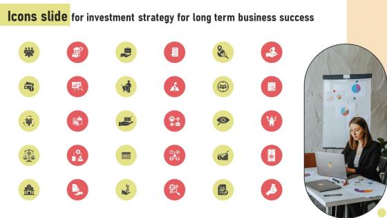 Icons Slide For Investment Strategy For Long Term Business Success Strategy SS V