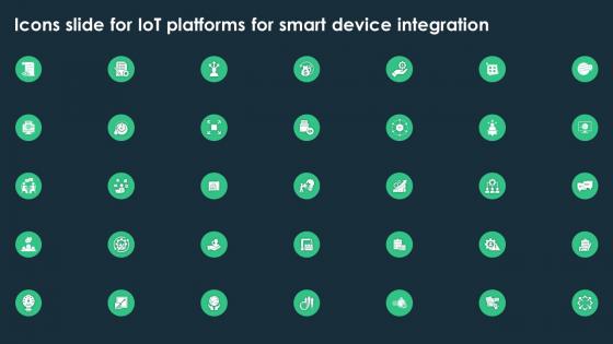 Icons Slide For IoT Platforms For Smart Device Integration Ppt Icon Slide Portrait