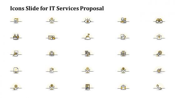 Icons slide for it services proposal ppt graphics