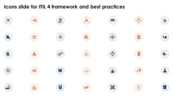 Icons Slide For ITIL 4 Framework And Best Practices Ppt Ideas Background Images
