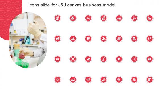 Icons Slide For J And J Canvas Business Model BMC SS V