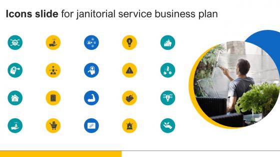 Icons Slide For Janitorial Service Business Plan BP SS