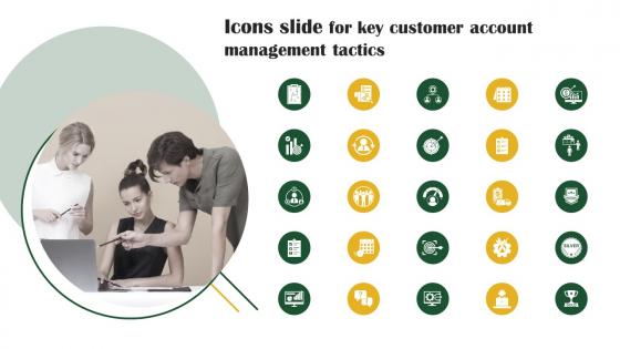 Icons Slide For Key Customer Account Management Tactics Strategy SS V