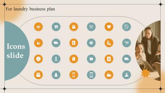 Icons Slide For Laundry Business Plan BP SS