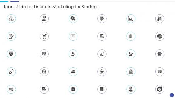 Icons Slide For Linkedin Marketing For Startups Ppt Slides