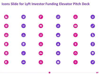 Icons slide for lyft investor funding elevator pitch deck ppt infographics ideas