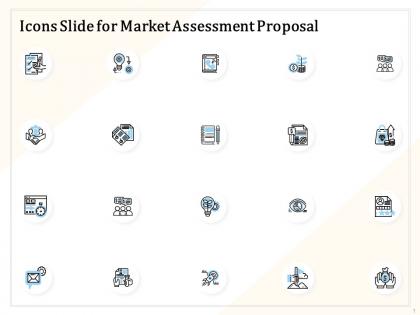 Icons slide for market assessment proposal ppt powerpoint presentation file aids