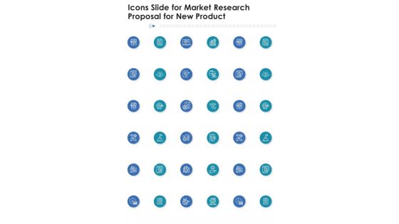 Icons Slide For Market Research Proposal For New Product One Pager Sample Example Document