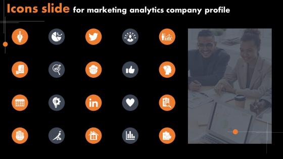 Icons Slide For Marketing Analytics Company Profile CP SS V